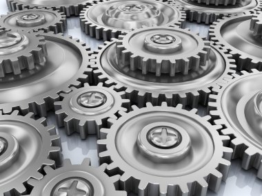 Gear wheels background clipart