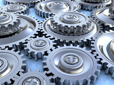 Gear wheels background clipart