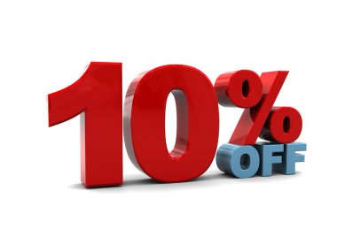 Ten percent discount clipart