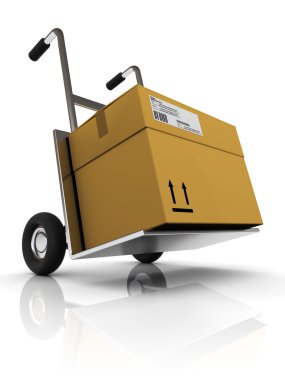 Package delivery clipart