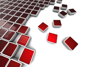 Red blocks background clipart