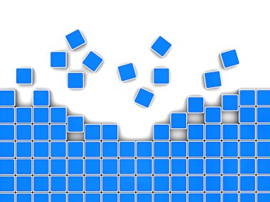 Blue blocks background clipart