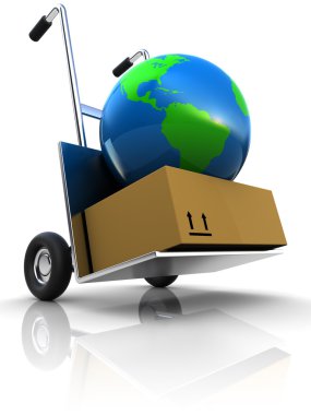 Earth delivery clipart