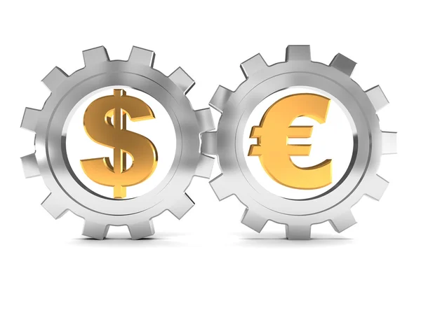 Euron och dollarn — Stockfoto