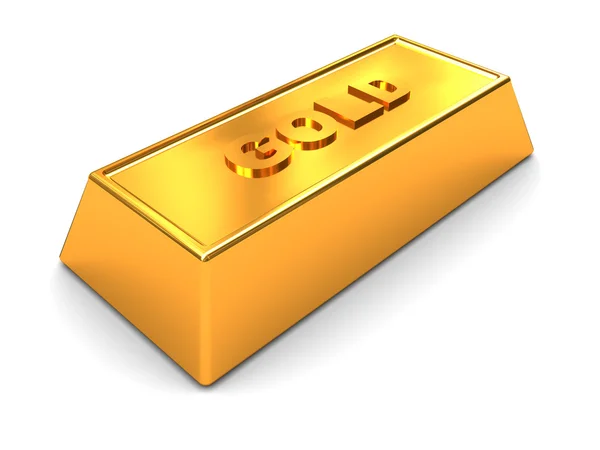 Golden brick — Stock Photo, Image