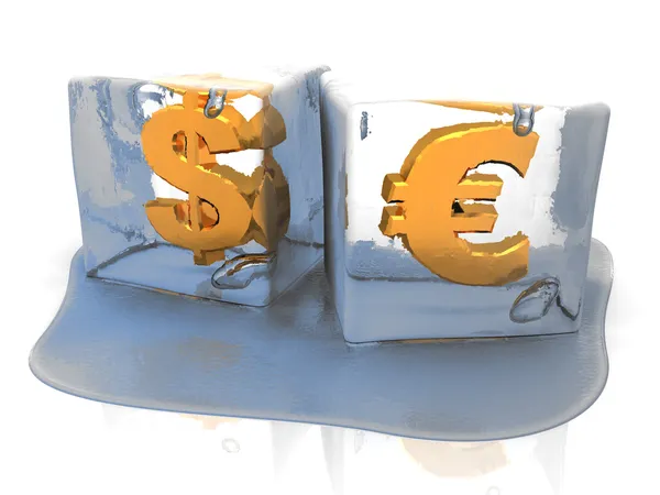 Moneda congelada —  Fotos de Stock