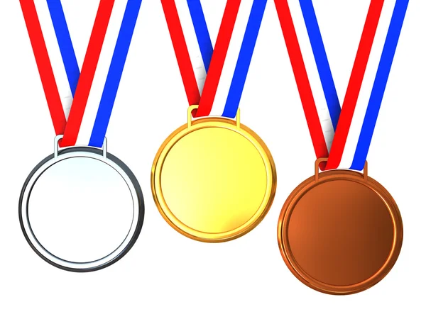 Три медали — стоковое фото