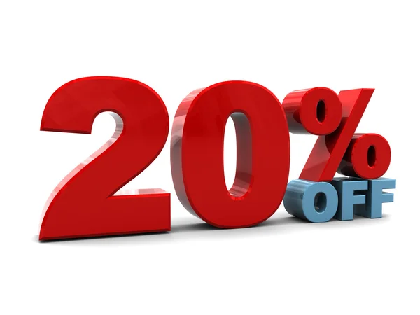 20 percent discount — Stock Photo, Image