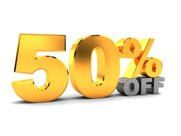 Fifty percent discount — Stock Photo, Image