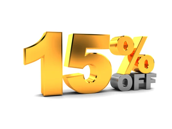 15 percent discount — Stock Photo, Image