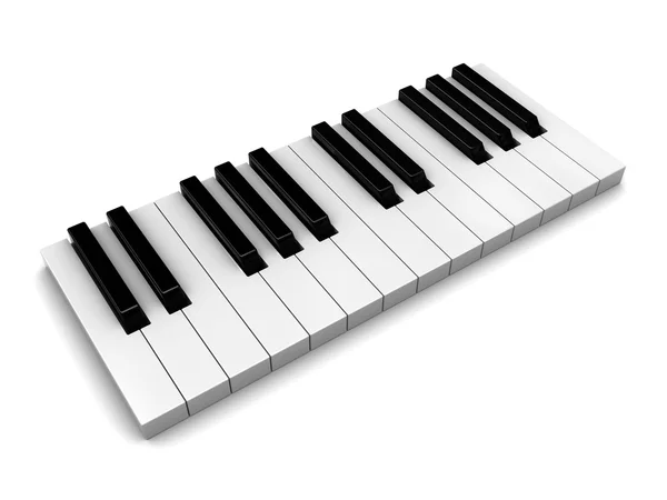 Zongora billentyűk — Stock Fotó