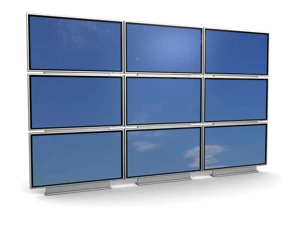 stock image Tv wall