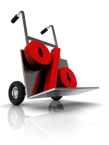 Percentagem de entrega — Fotografia de Stock