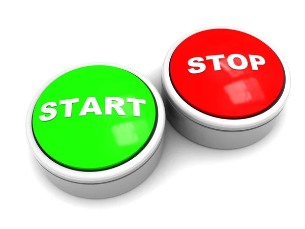 Start és stop — Stock Fotó