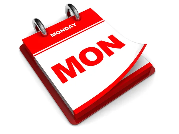Monday calendar — Stock Photo, Image