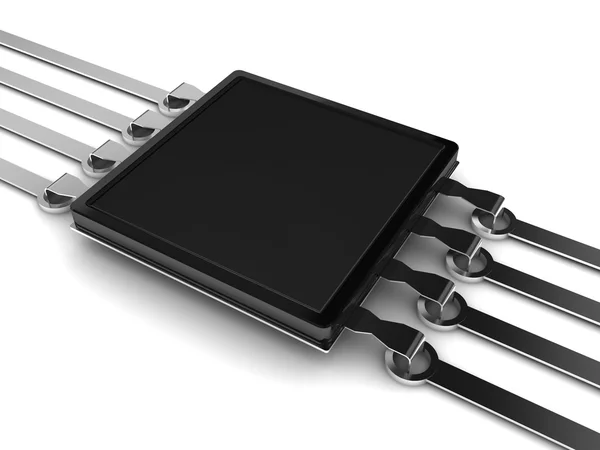 Elektrické čip — Stock fotografie