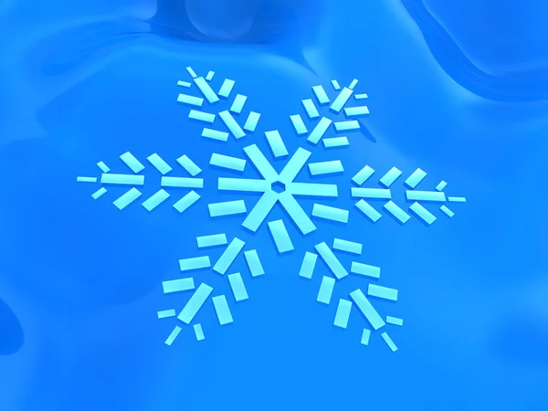 Fondo de copo de nieve abstracto — Foto de Stock