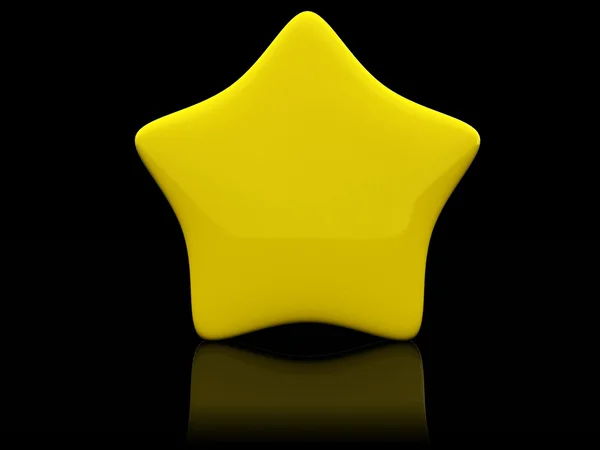 Estrella amarilla — Foto de Stock