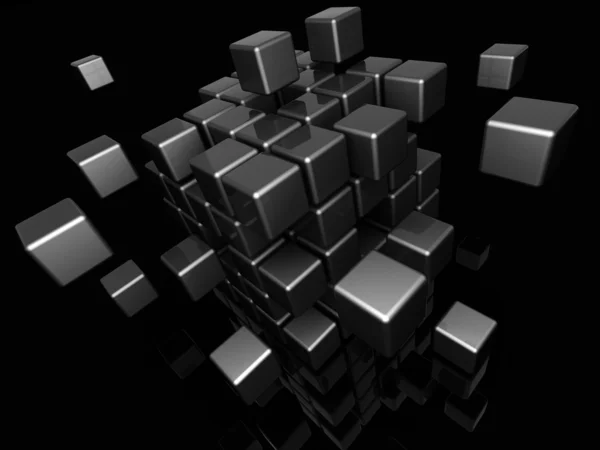 추상 큐브 구조 — 스톡 사진