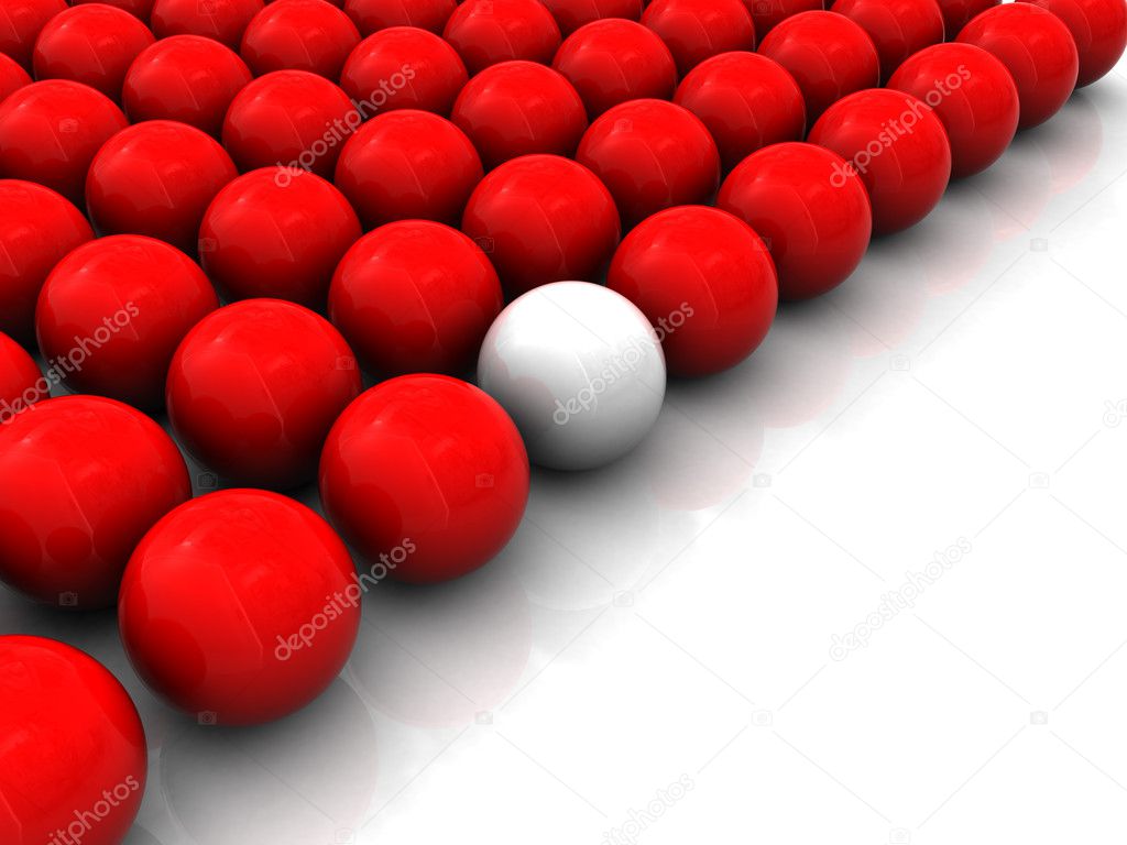 Balls rows