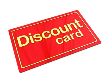 Discount card clipart