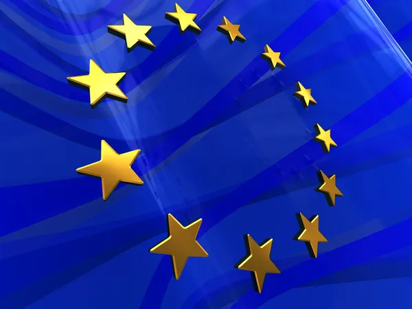 Europeiska flaggan bakgrund — Stockfoto