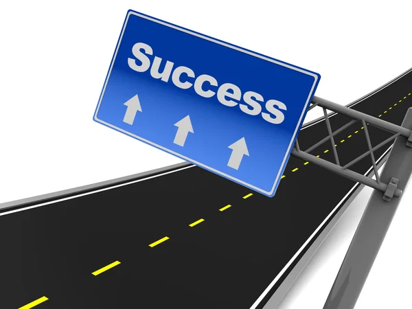 Autopista hacia el éxito — Foto de Stock