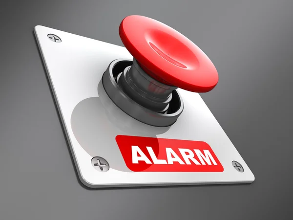 Przycisk alarmu — Zdjęcie stockowe