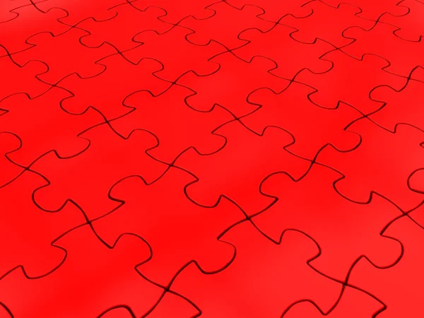 Fundo de puzzle vermelho — Fotografia de Stock