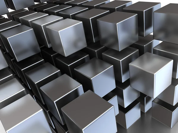 Steel cubes — Stock Photo, Image