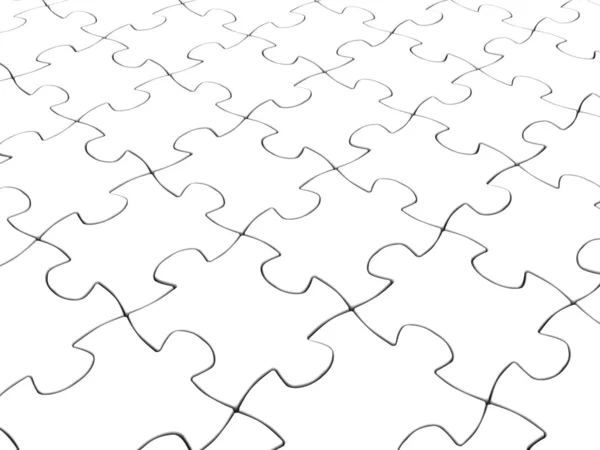 Weißer Puzzle-Hintergrund — Stockfoto