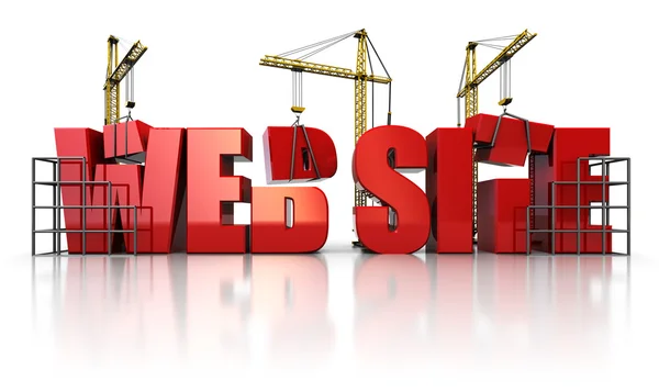 Web építés Stock Kép
