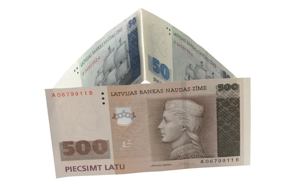 stock image Latvian currency