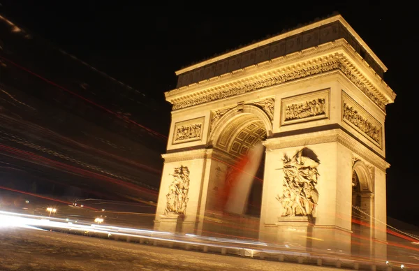 Langsame Belichtungszeit, Paris — Stockfoto
