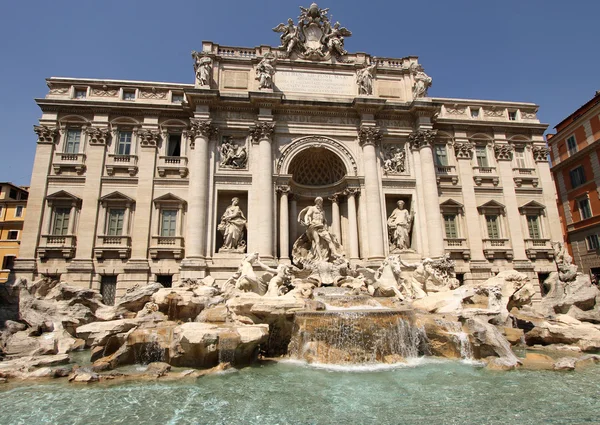 Trevi fontein in Rome, Italië — Stockfoto