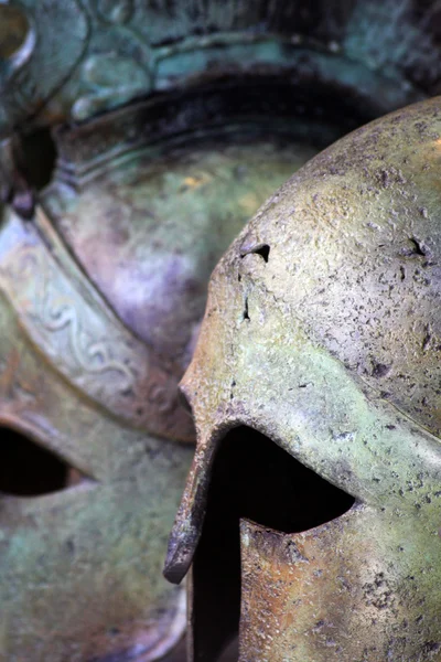 Ancient greek helmets — Stock Photo, Image