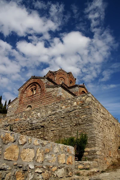 Εκκλησία του Αγίου Ιωάννη στο kaneo στην Οχρίδα, πΓΔΜ — Φωτογραφία Αρχείου