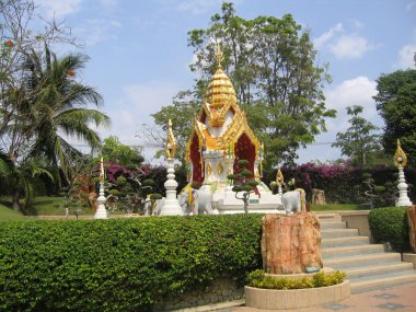 Tayland, pattaya. Park antik taş.