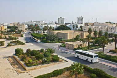 şehre tür monastir ribat kale üzerinden.