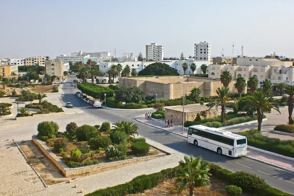 A város a monastir egy ribat erőd a fajta. — Stock Fotó