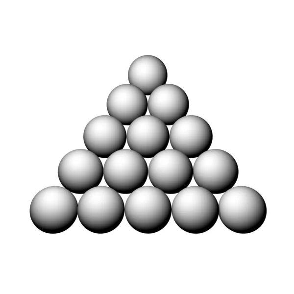 Esferas de bilhar branco em um fundo branco . — Fotografia de Stock