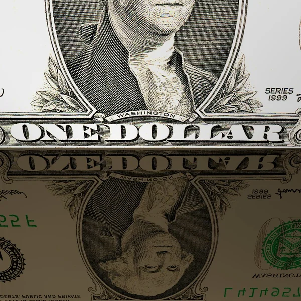 Dollar-Spiegel Hintergrund. — Stockfoto