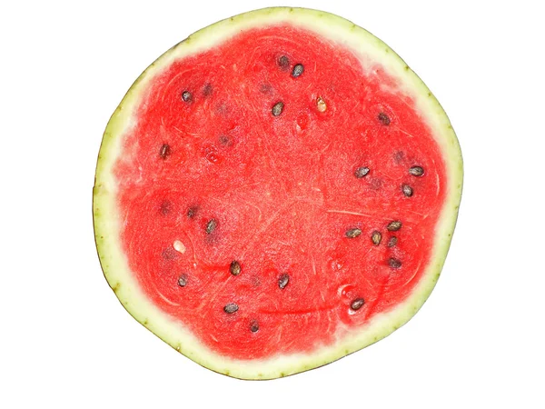 stock image Half of red water-melon close up, it is isolated.