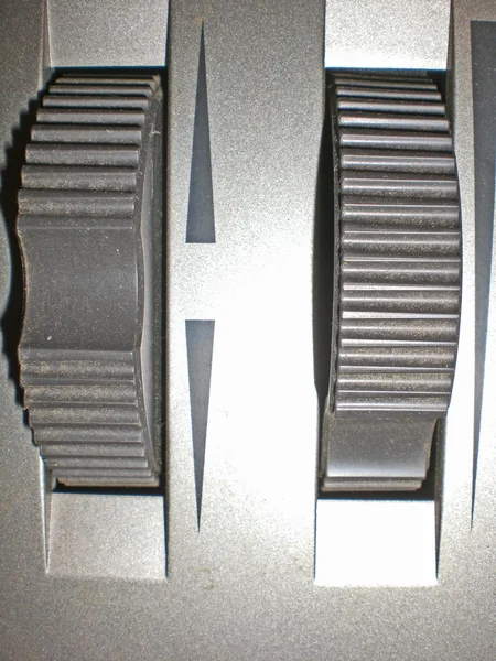 Reguljatornye wheels of a synthesizer close up. — Stock Photo, Image