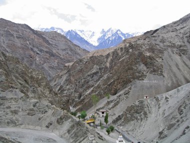 Monastery in mountains, Ladakh, India. clipart