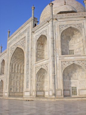 taj mahal, delhi, Hindistan'ın bir yapının parçası.