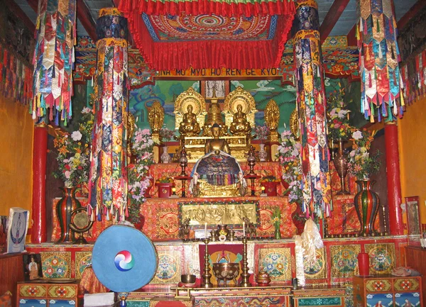 Ladakh, Ινδία, κεφαλαίου leh, ένα εσωτερικό σε ένα μοναστήρι. — Φωτογραφία Αρχείου