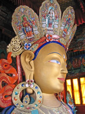 Ladakh, Hindistan, shey, Buda shakjamuni bir manastırda.