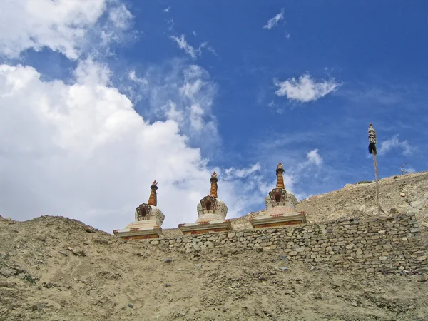 Ladakh, indien, mörtel in hamayuru, gegründet in x jahrhundert. — Stockfoto