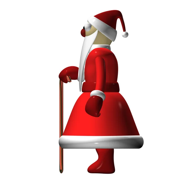Санта-Клаус или Дед Мороз 3-го разряда, он изолирован . — стоковое фото